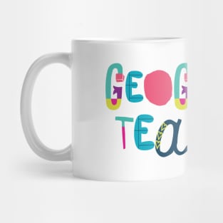 Cute Geography Teacher Gift Idea Back to School Mug